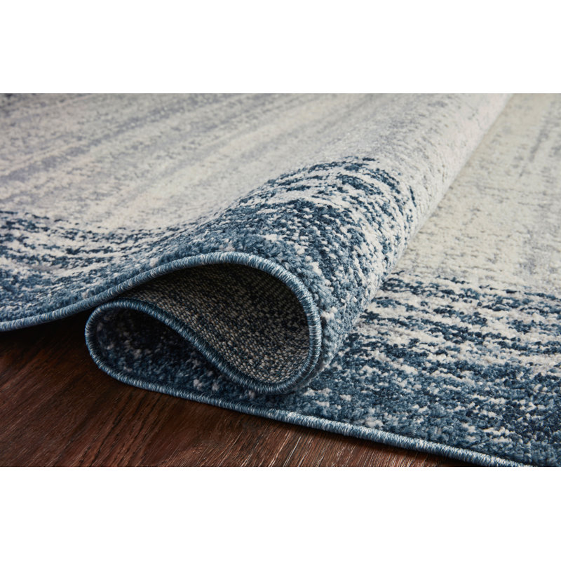 Gracie Oaks Esenler Navy/Gray Rug & Reviews Wayfair